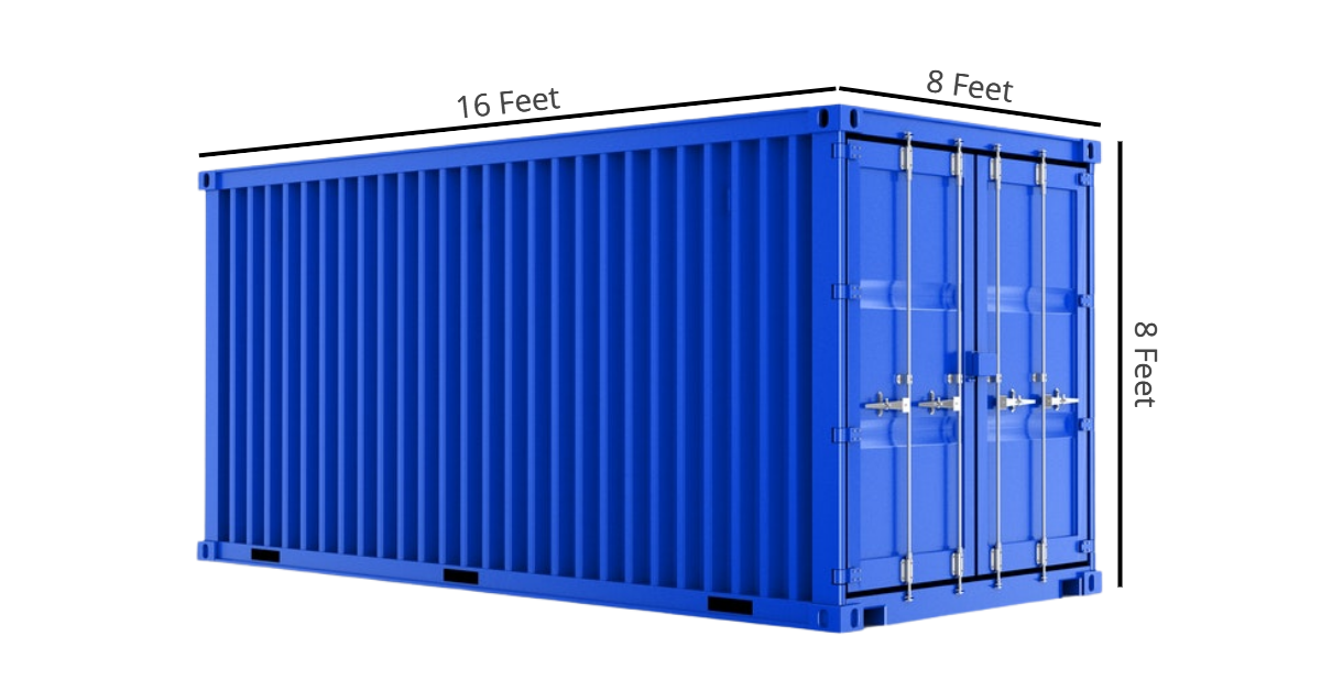 EZ Services Storage Containers Size Diagram